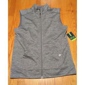DSG New Sleeveless Zip Up‎ Vest Men's Size Medium Heather Grey